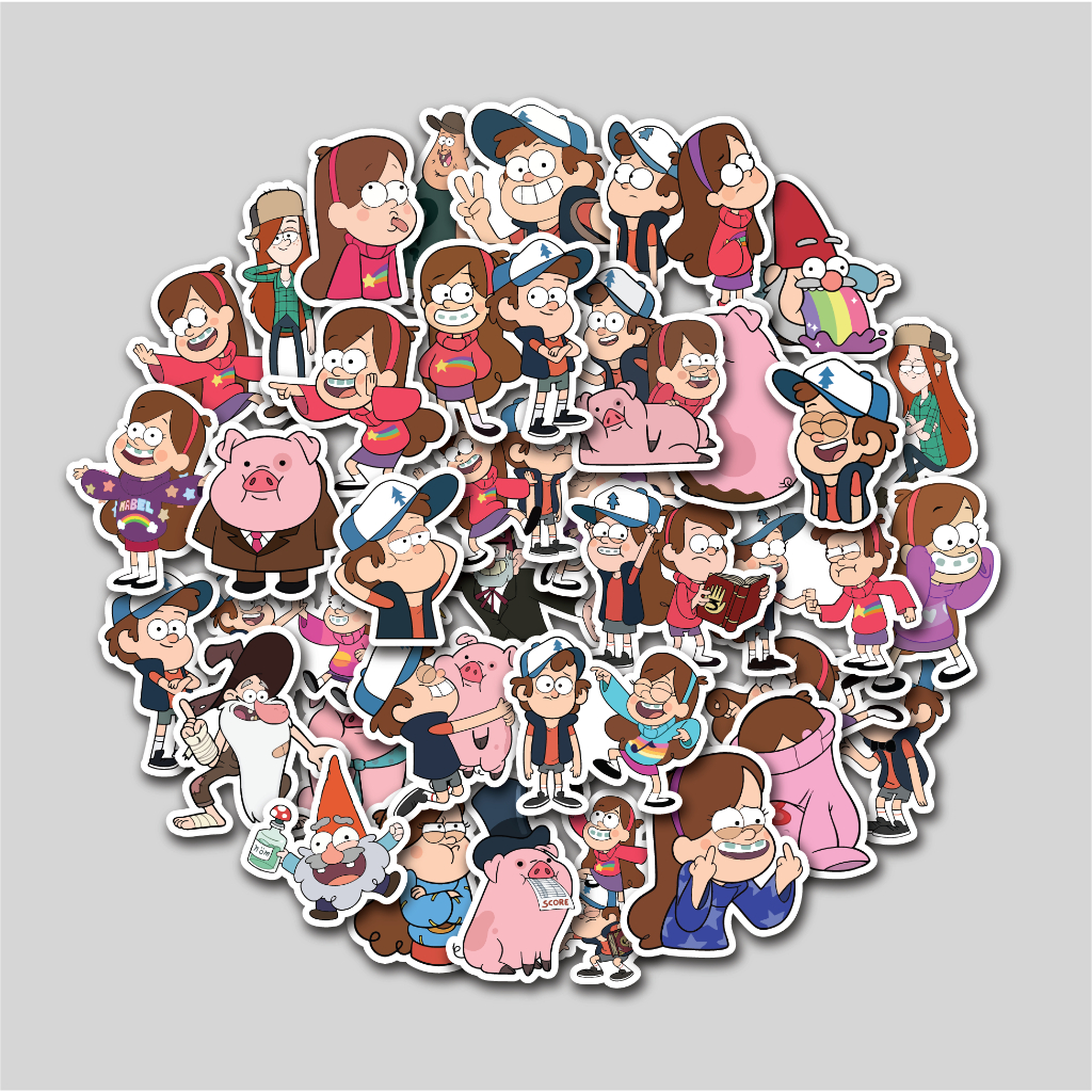 Jual STICKER PACK GRAVITY FALLS | STICKER TUMBLER | STIKER LAPTOP KOPER ...