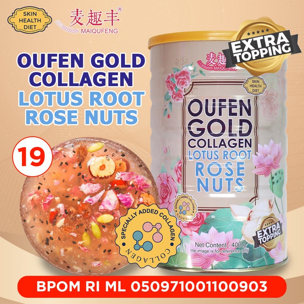 Jual Oufen Lotus Root Powder Premium Gold Collagen Oufen Bubuk Akar