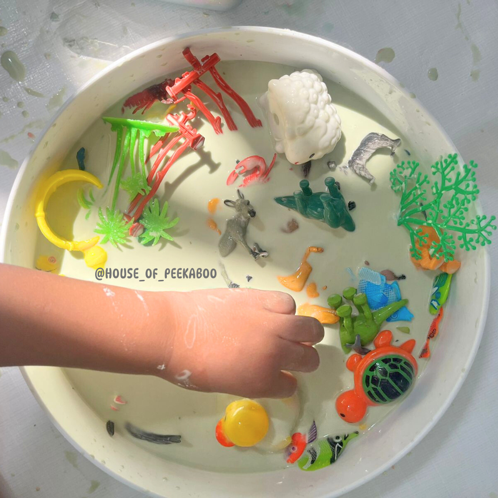 Jual House of Peekaboo Rainbow Edible Oobleck Ubleg Non Newtonian Fluid ...