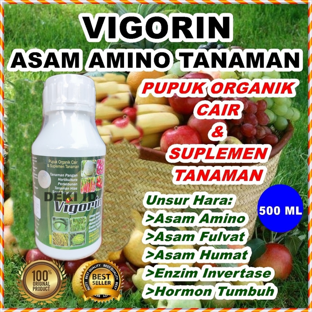 Jual Vigorin 500 ML Pupuk Asam Amino Fulvat Humat Tanaman Aminosan ...