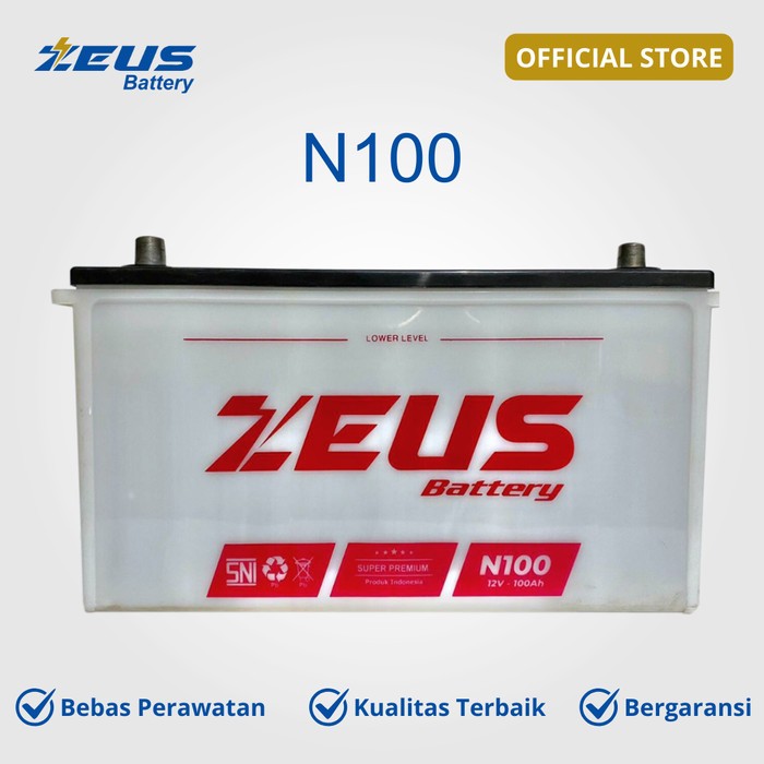 Jual Aki N100 Zeus cocok untuk Toyota Dyna / Rhino, Hard Top Diesel