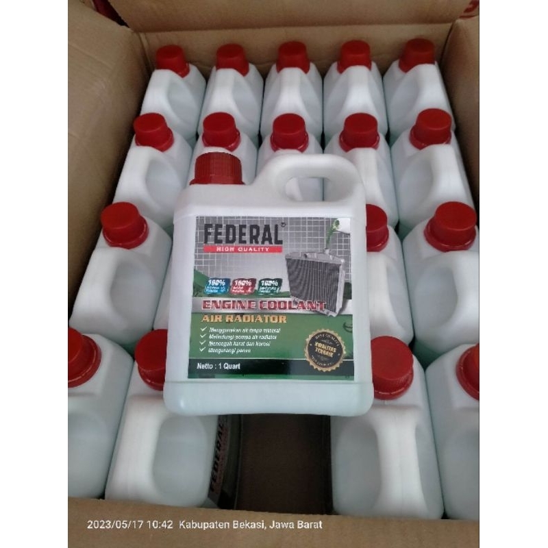 Jual Air radiator coolant Federal 1 liter | Shopee Indonesia