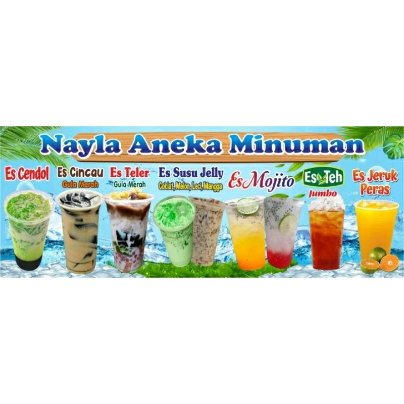 Jual SPANDUK BANNER ANEKA MINUMAN SEGAR ES | Shopee Indonesia