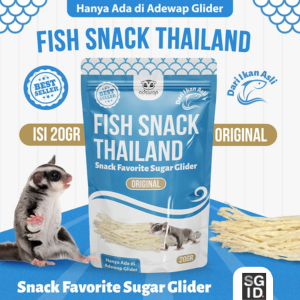 Jual Fish Snack Import Thailand camilan makanan Sugar Glider paling ...