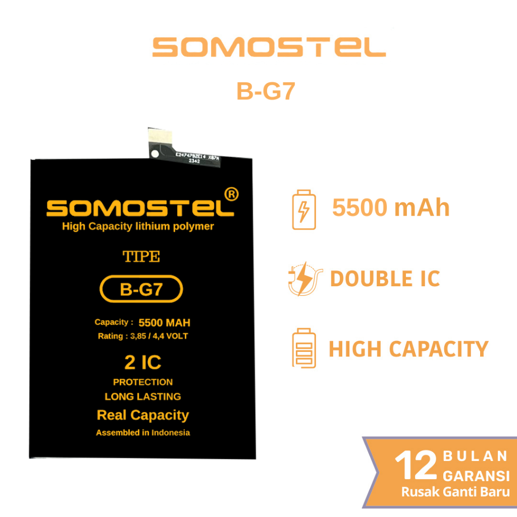 Jual Somostel - B-G7 Vivo Z1 Pro 1918/Y17 4G 1902/Y12 1904/Y12i/Y11/Y15 ...