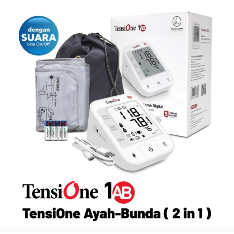 Jual ONEMED TensiOne 1AB Ayah Bunda 2in1 - Tensimeter Digital Dengan ...