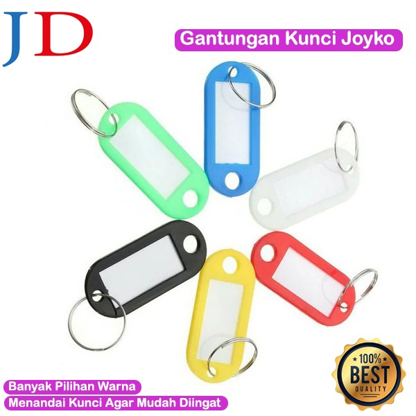 Jual Gantungan Kunci Label Joyko Key Ring Name Tag Label Nama Gantungan ...