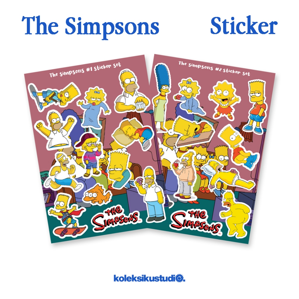 Jual Stiker The Simpsons Sticker Kartun Cartoon Aesthetic Lucu Stiker ...