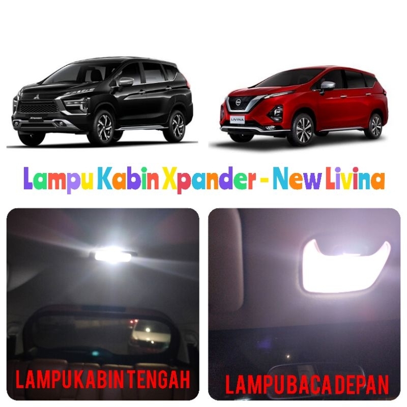 Jual Lampu Kabin Plafon Led Interior Xpander New Livina Full Set Shopee Indonesia