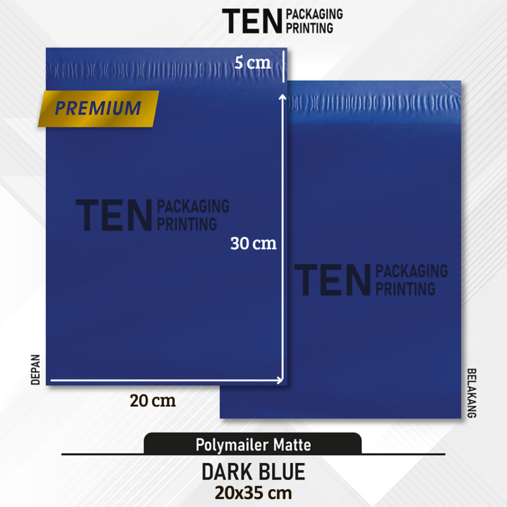 Jual Polymailer 20x35cm Premium Matte + Custom Sablon (Harga per pcs ...