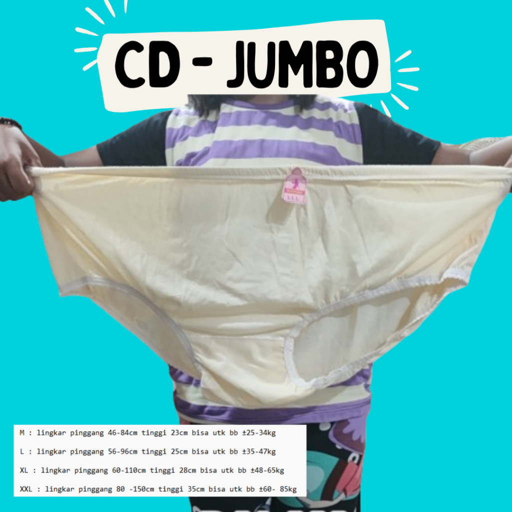 Jual SS - 3 Pcs CD Wanita Super Jumbo 100 kg Inul ( Ivon )/ Celana ...