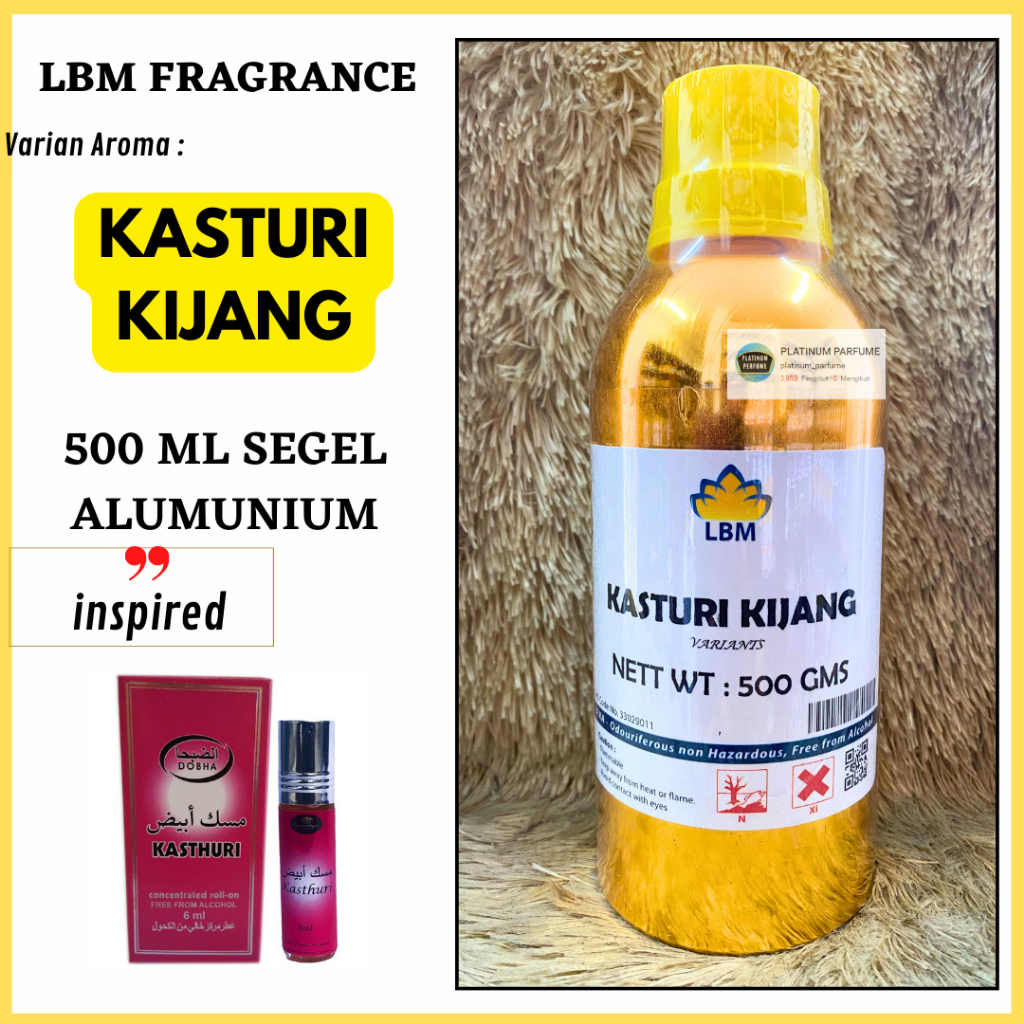 Jual Bibit Parfum Murni Kasturi Kijang Kemasan 500 Ml Segel Alumunium Lbm Fragrance Perfume 9452