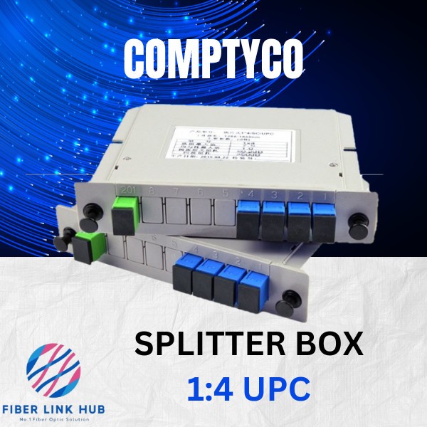 Jual PLC SPLITTER 1:4 BOX SC UPC COMPTYCO Pasif 1x4 sc upc kotak fiber ...