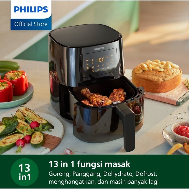 Jual PHILIPS 4.1L Air Fryer Teknologi Rapid Air HD9255/90 - Low Watt ...