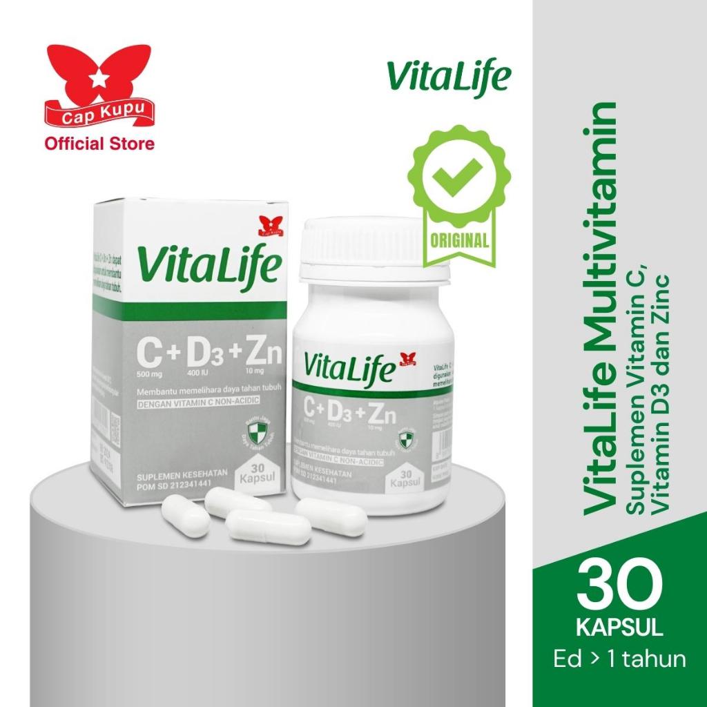 Jual VITALIFE MULTIVITAMIN VITAMIN C + D3 + ZINC READY Halal Gelatin