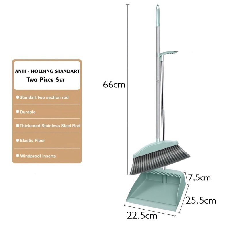 Jual Sapu Set Pengki Alat Pembersih Lantai/ Broom Set Dustpan Set Sapu ...