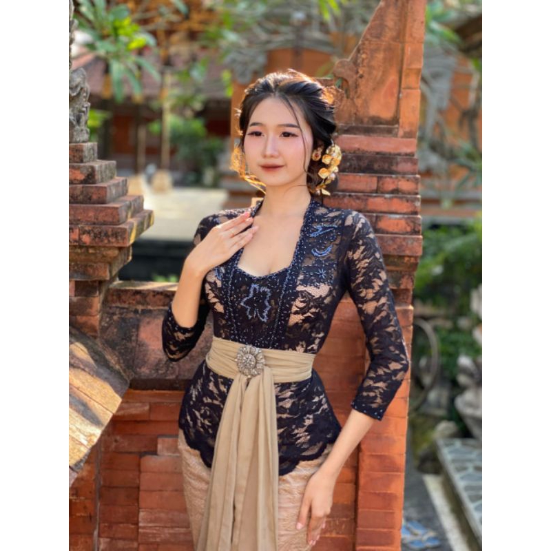 Jual Kebaya Modern Brokat Sofia Payet Atasan Aja Shopee Indonesia