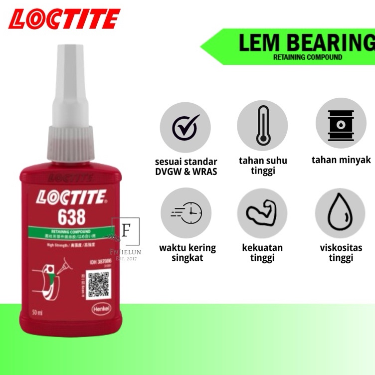 Jual Lem Bearing Loctite 638 Retaining Compound QR 5ml | Shopee Indonesia