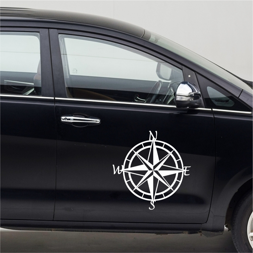 Jual CUTTING STICKER MOBIL KOMPAS STIKER PINTU MOBIL KEREN MURAH ...