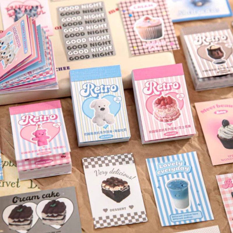 Jual Pinky Row - Small Vintage Stickers - Sticker - Deco Sticker ...