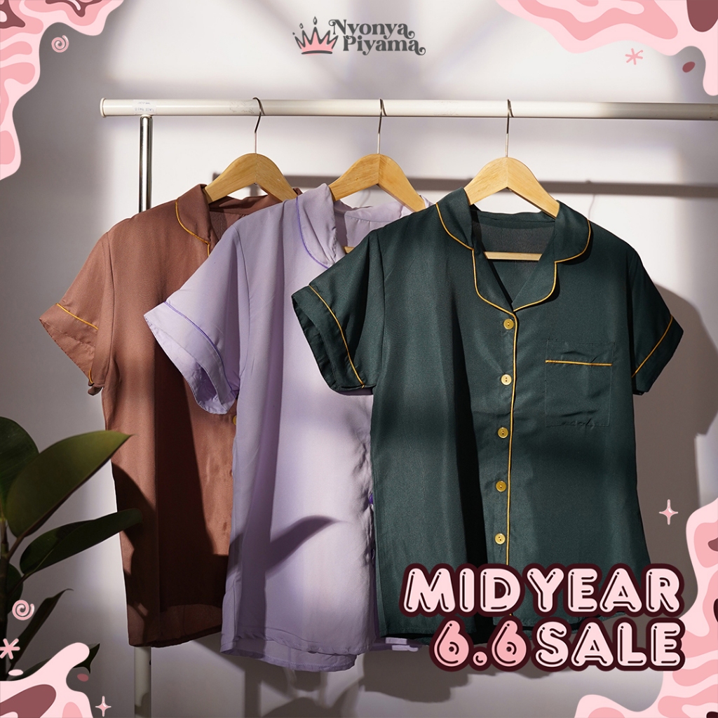 Jual [BEST SELLER] Nyopi Polos - POLYESTER Daster Wanita Dewasa S/M L