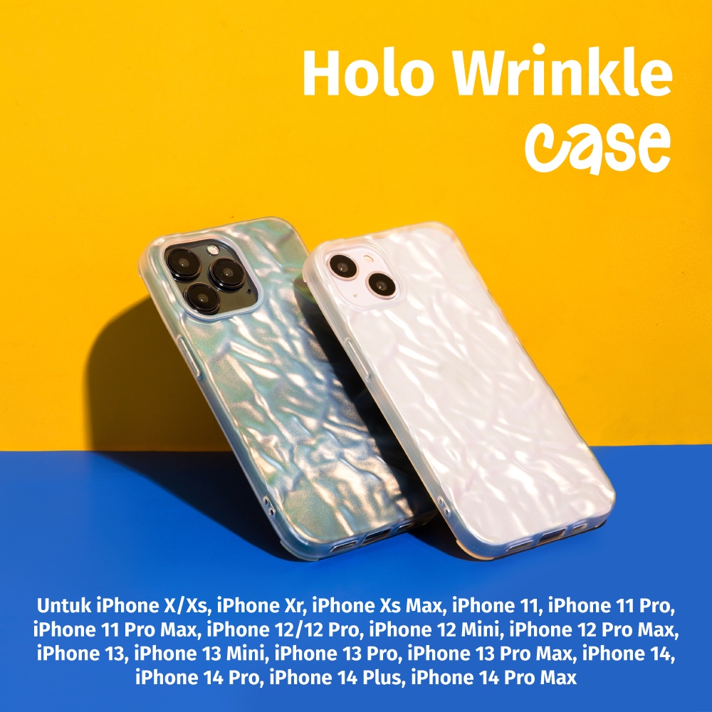 Jual Paddy Holo Wrinkle Case - Hologram Case Handphone For Iphone ...