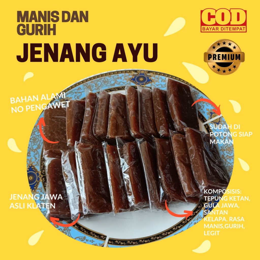 Jual JENANG AYU/JENANG JAWA/JENANG ALOT /DODOL JAWA POTONG KHAS KLATEN ...