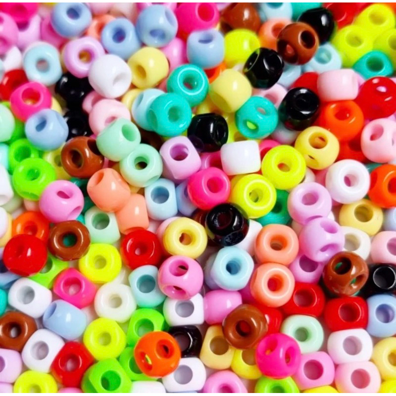 Jual [10gr] Manik 4 lubang mix warna cerah (50-55pcs) | Shopee Indonesia