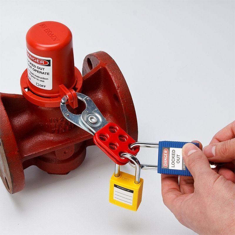 Jual 38MM Safety Loto Lockout Tagout Steel Hasp (Lockout Tagout Tryout ...