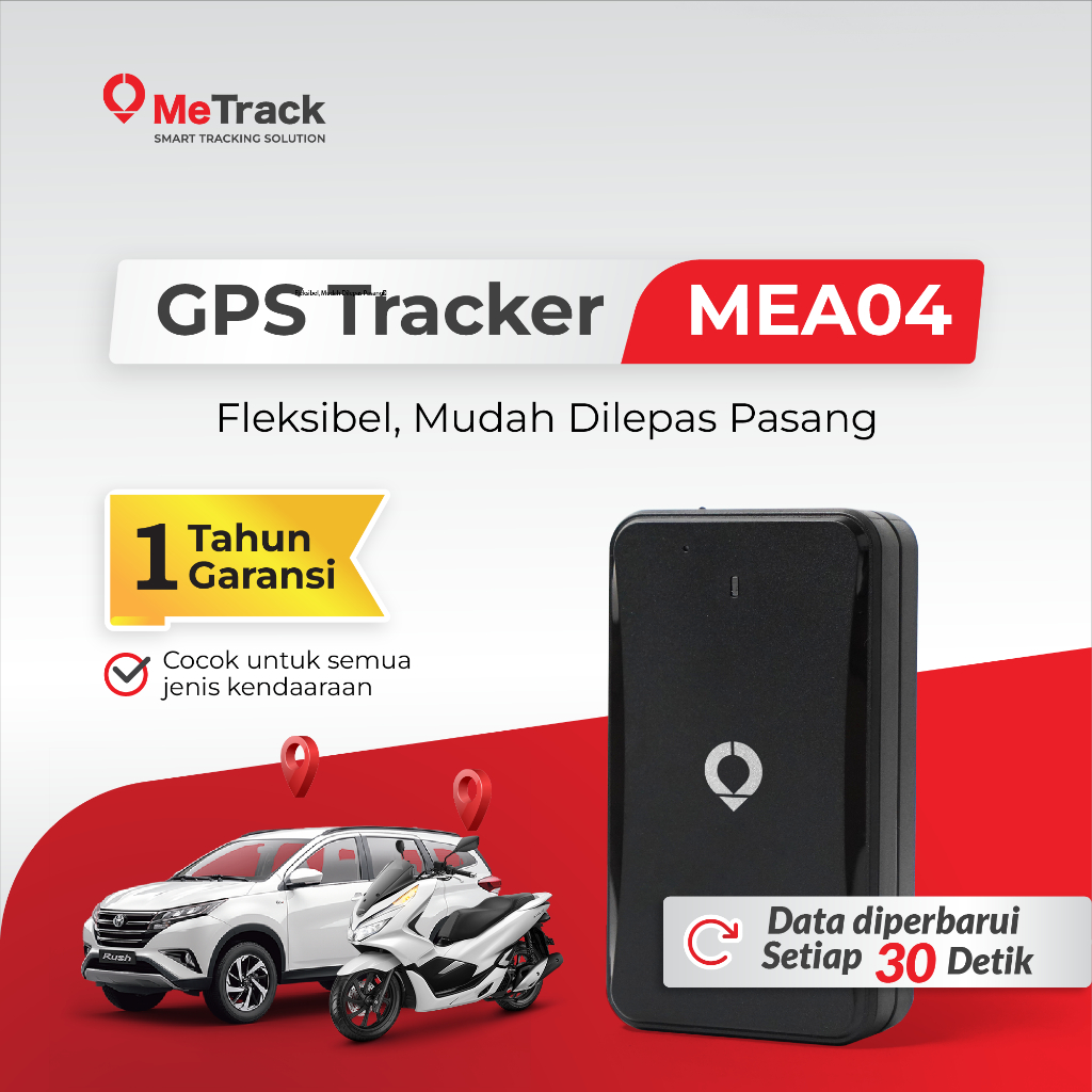 Jual GPS Portable MeTrack MEA04 Fleksibel, Mudah Lepas Pasang, dan