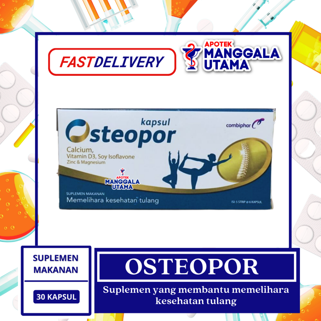 Jual OSTEOPOR SUPLEMEN PER BOX @ 30 KAPSUL | Shopee Indonesia