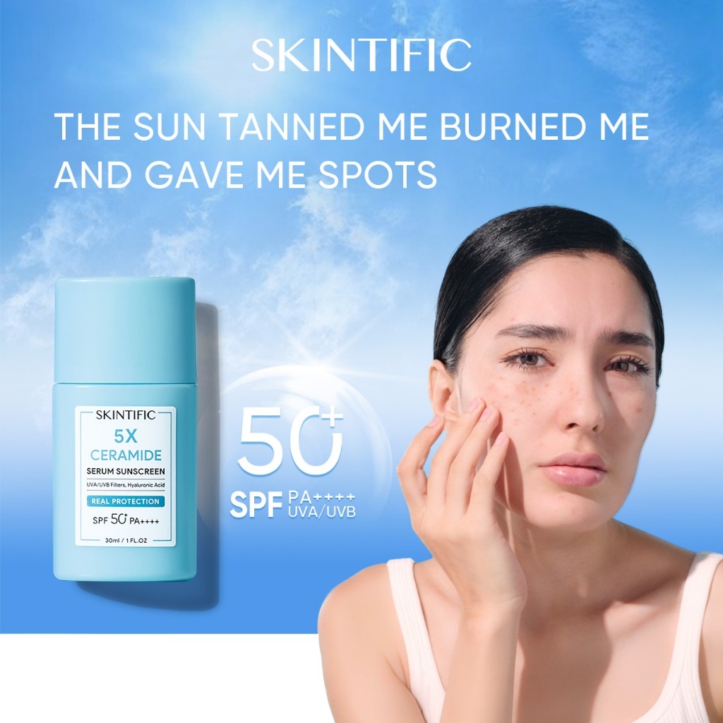 Jual SKINTIFIC 5X Ceramide Serum Sunscreen 30ml SPF50 PA++++ Tabir ...