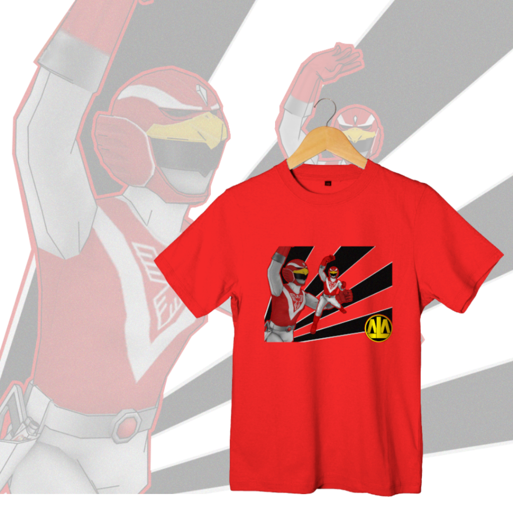 Jual Kaos Red Falcon Kaos Liveman Kaos Power Rangers Kaos Choujuu ...