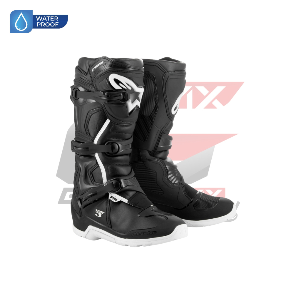 Jual SEPATU ALPINESTARS TECH 3 ENDURO WATERPROOF - BLACK WHITE | Shopee ...