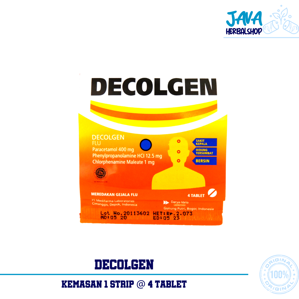 Jual Decolgen 1 STRIP ISI 4 Tablet | Shopee Indonesia