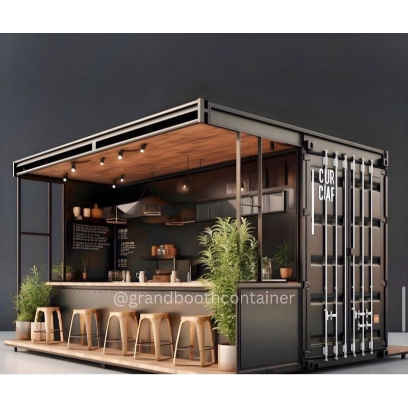 Jual COFFEE SHOP CAFE KOPI CONTAINER ESTETIK UKURAN 2,5×2 M | Shopee ...