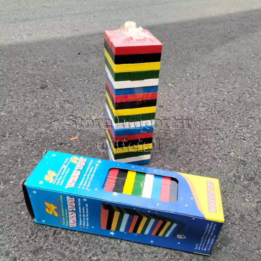 Mainan Edukasi Balok Susun Menara Viral Murah