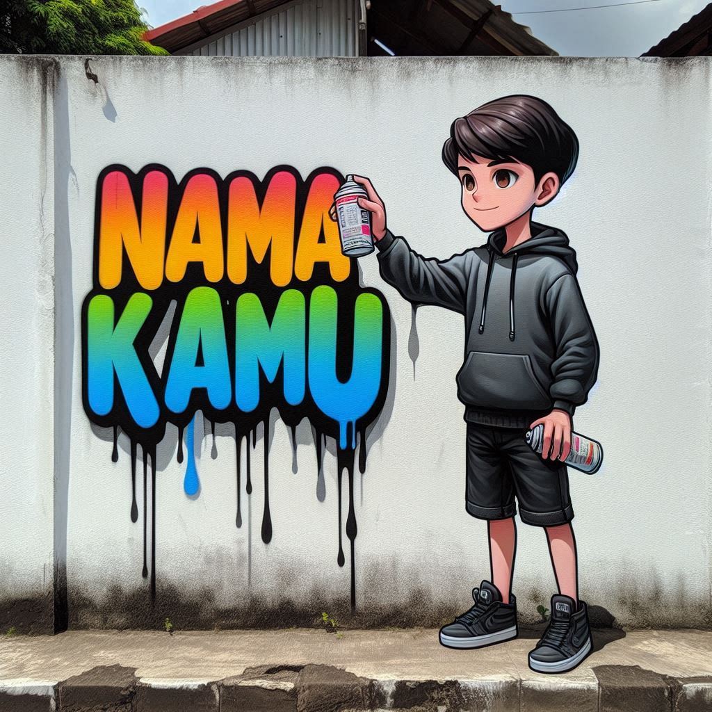 Jual Jasa Edit Nama Custom Sesuai Keinginan | Custom Nama Graffiti Ai ...