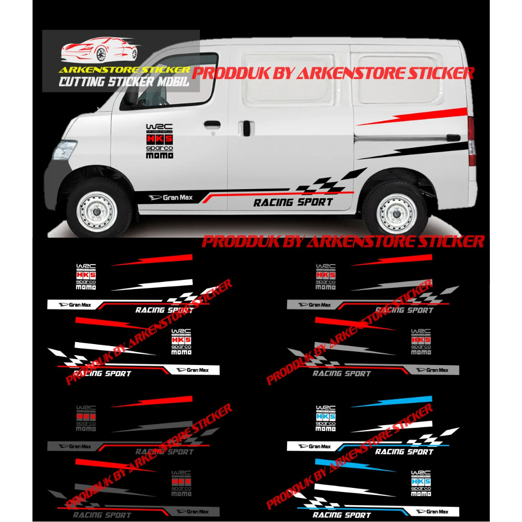Jual cutting sticker daihatsu minibus blind van stiker body samping ...