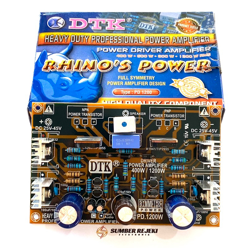 Jual Driver Power Amplifier DTK PD 1200 Rhino’s Power Original DTK