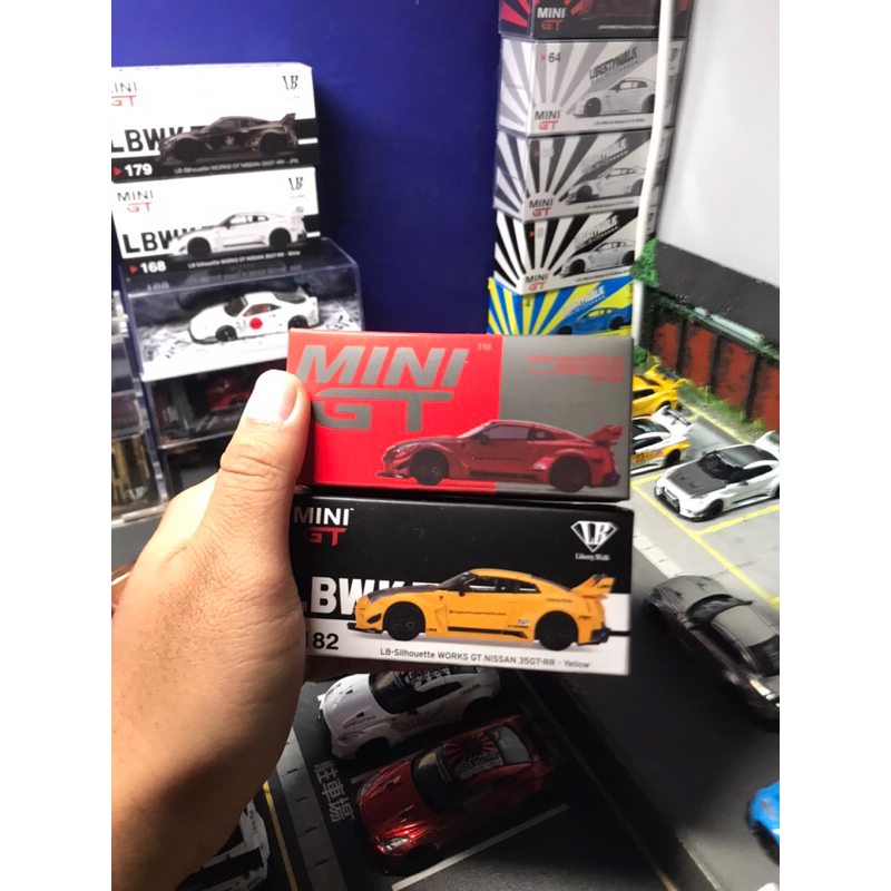Jual MINI GT R35 LBWK YELLOW BLISTER UNSEALD | Shopee Indonesia
