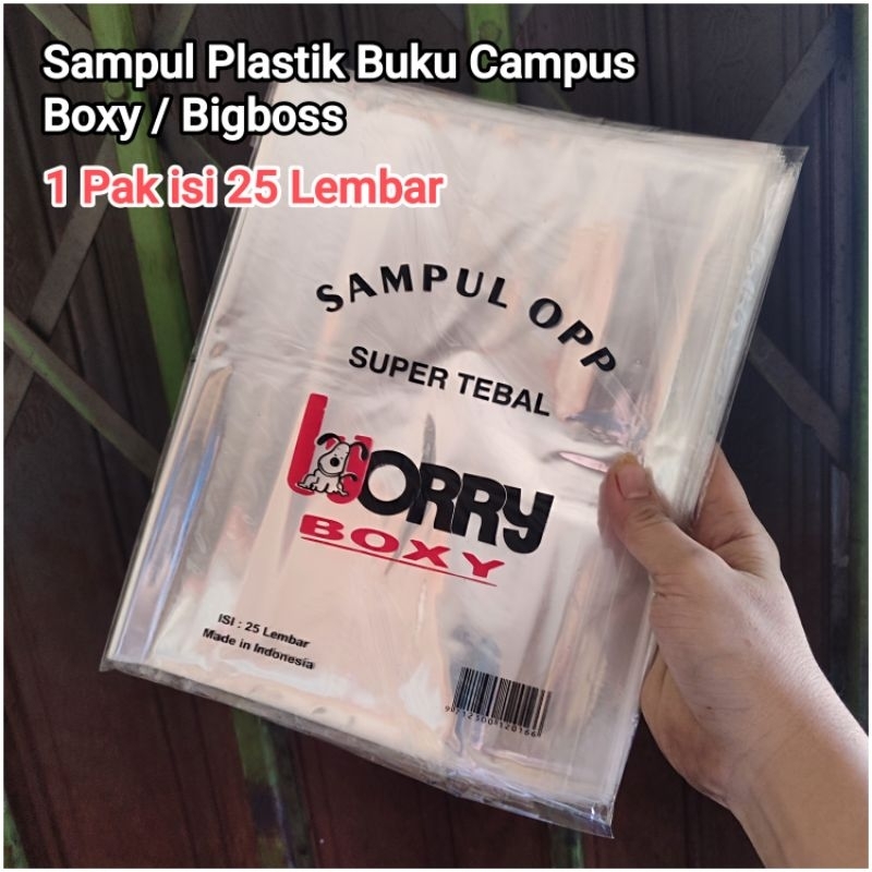 Jual 1 Pak Sampul Buku Campus Boxy Plastik Isi 25 Lembar Merek Worry