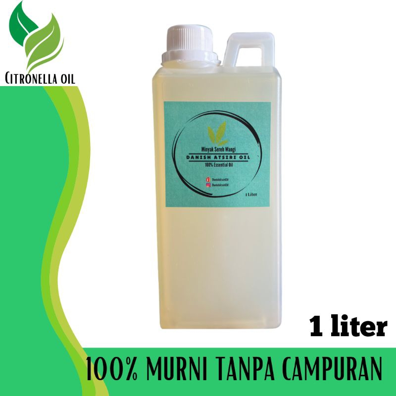 Jual Minyak Sereh Wangi 100% Murni - Citronella Oil 1 Liter | Shopee ...