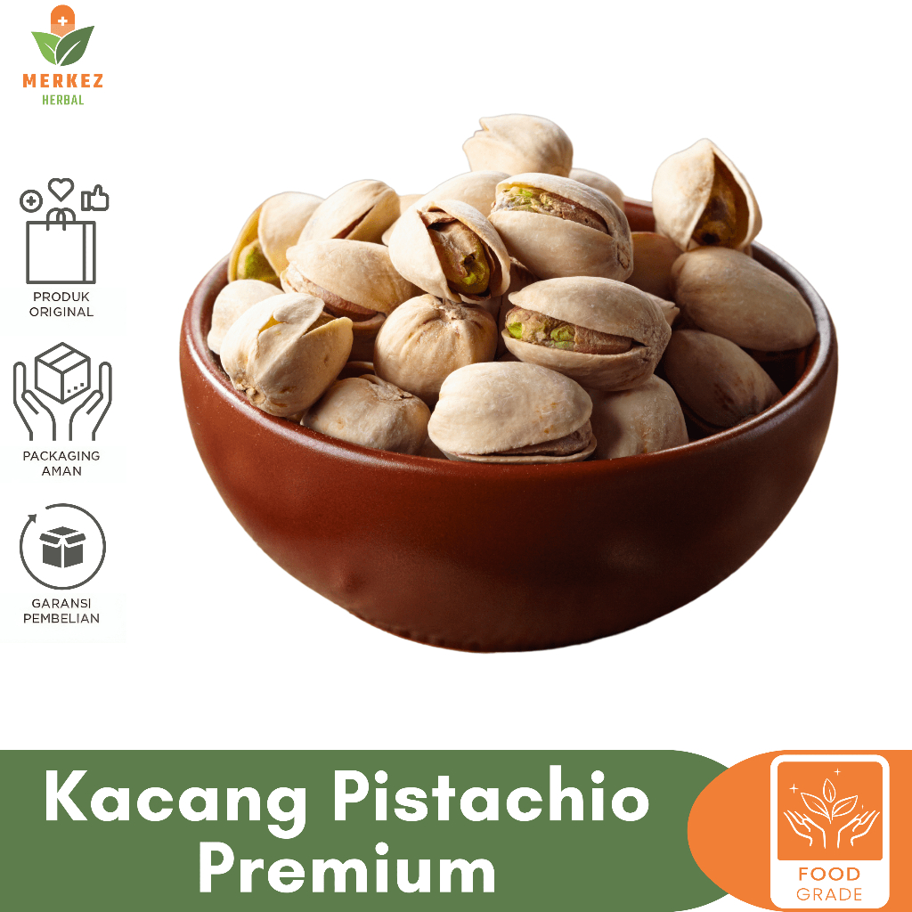 Jual Kacang Arab Pistachio Pistacio Roasted Panggang 100 Gram / Kacang ...