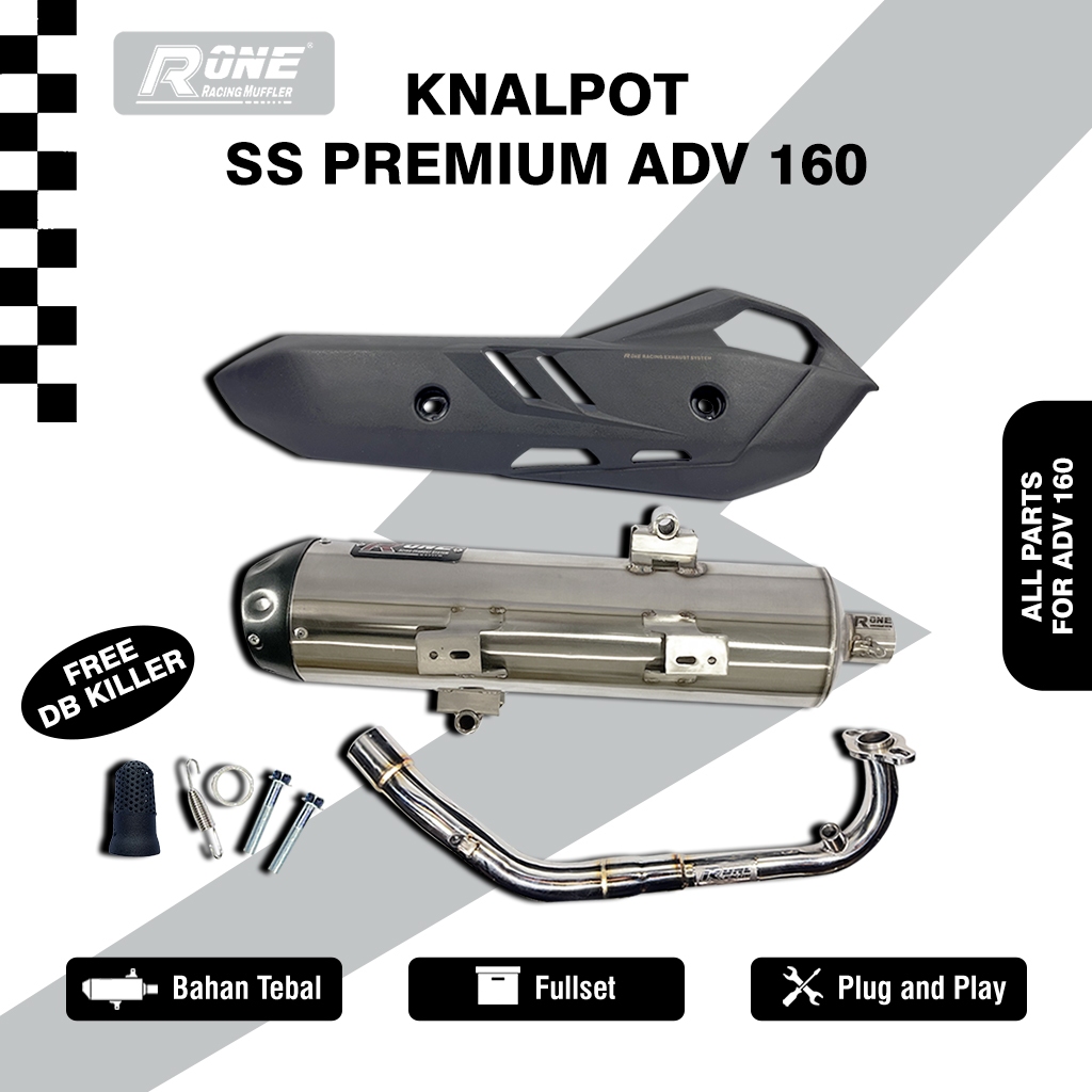Jual R One Racing Knalpot SS Premium Untuk Adv 160 | Shopee Indonesia