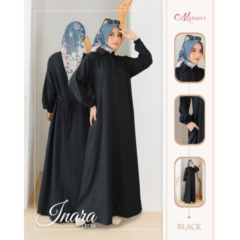 Jual Inara Dress Polos by Namavi | Shopee Indonesia