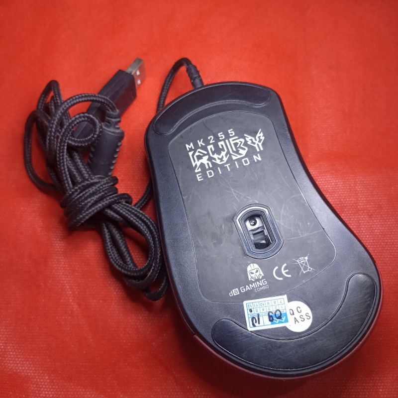 Jual Mouse Gaming MK255 RUBY Edition Second Original | Shopee Indonesia