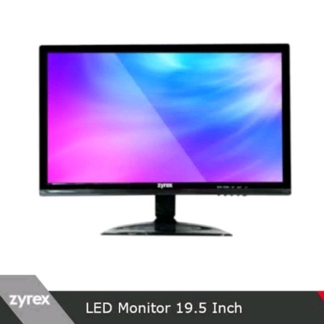 Jual Monitor Zyrex 19 Inch Led Wide Screen | Shopee Indonesia