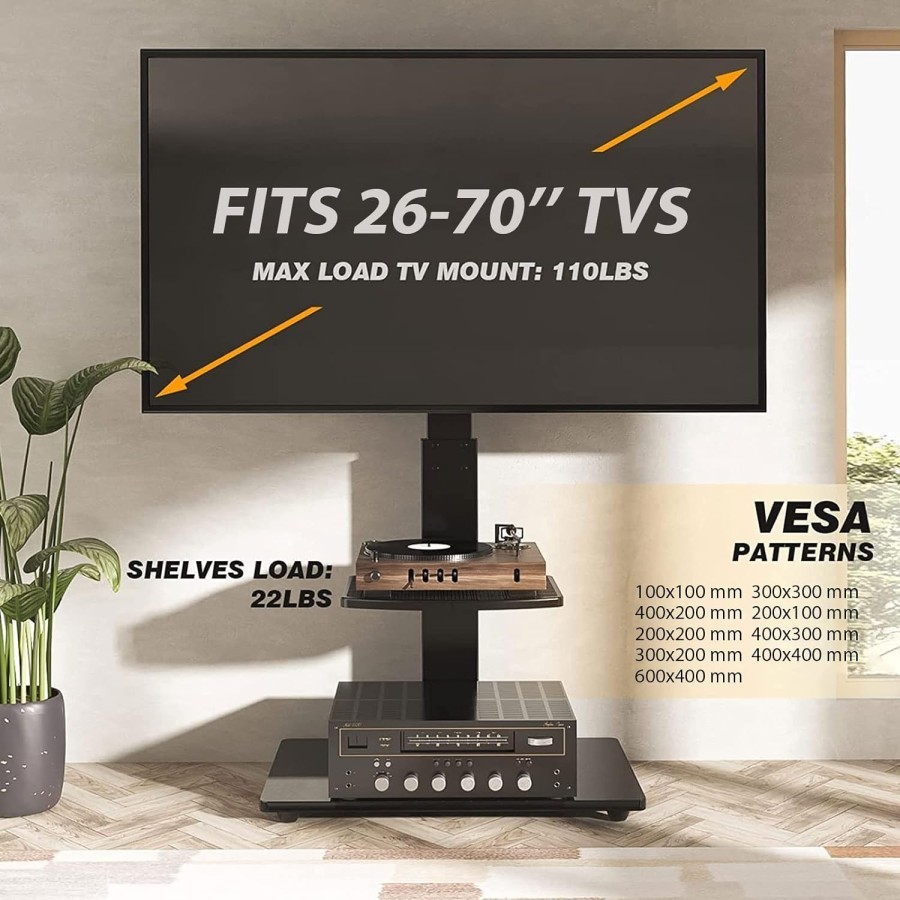 Jual Bracket Standing TV LCD AF3809 MONTIS Bracket TV Bisa Diputar ...