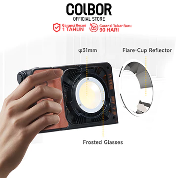 Colbor W60R RGB Lampu Portable Studio LED 60W Video And Foto Lighting